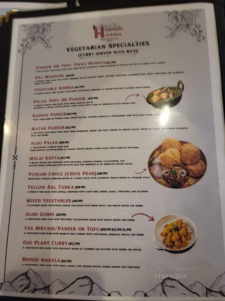 Himalayan Kitchen - San Antonio, TX menu_pic