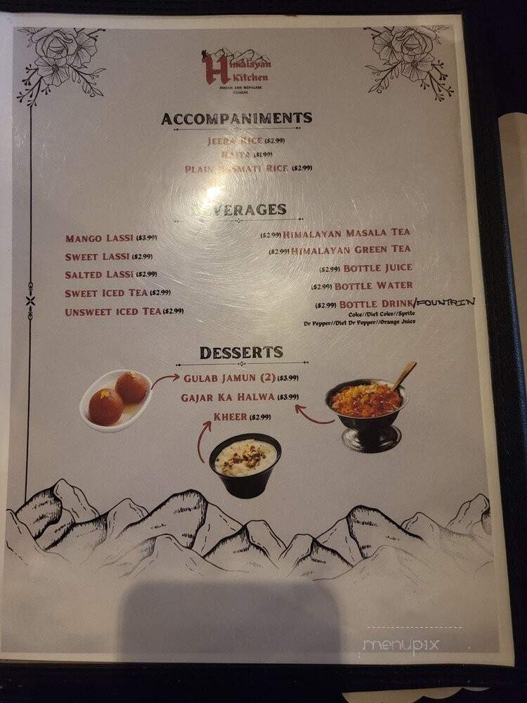 Himalayan Kitchen - San Antonio, TX menu_pic