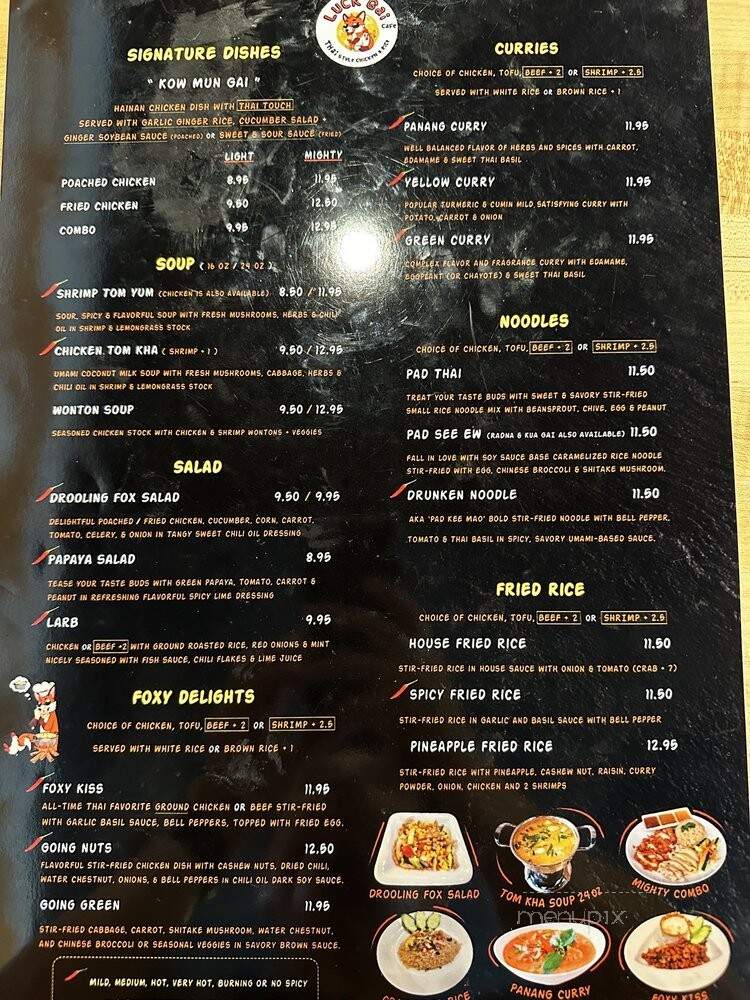 Luck Gai Cafe - Anaheim, CA menu_pic