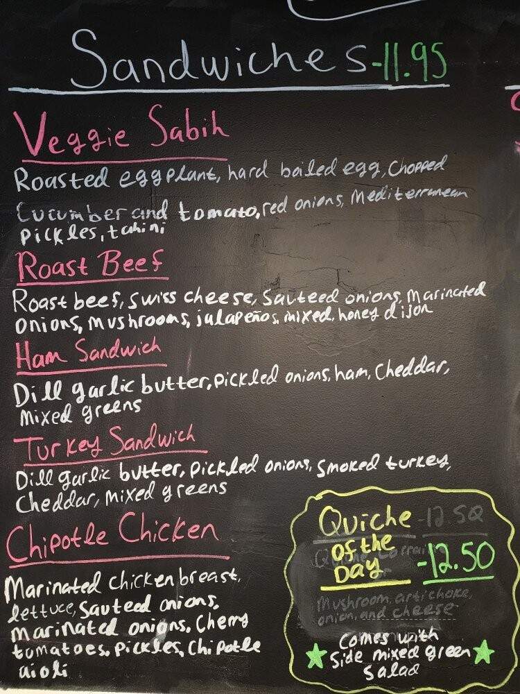 Claire's Kitchen Cafe - New York, NY menu_pic