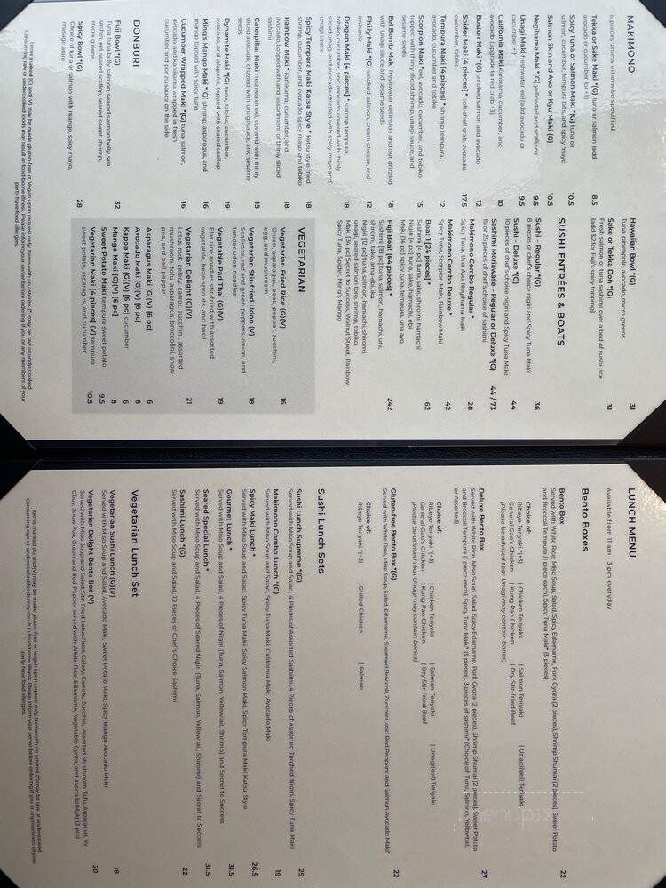 Fuji at Newton - Newton, MA menu_pic