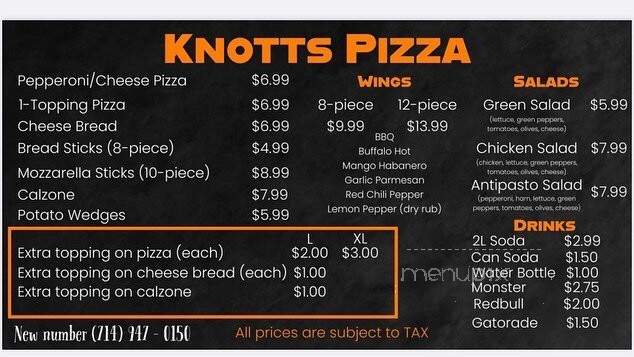 Knott's Pizza - Anaheim, CA