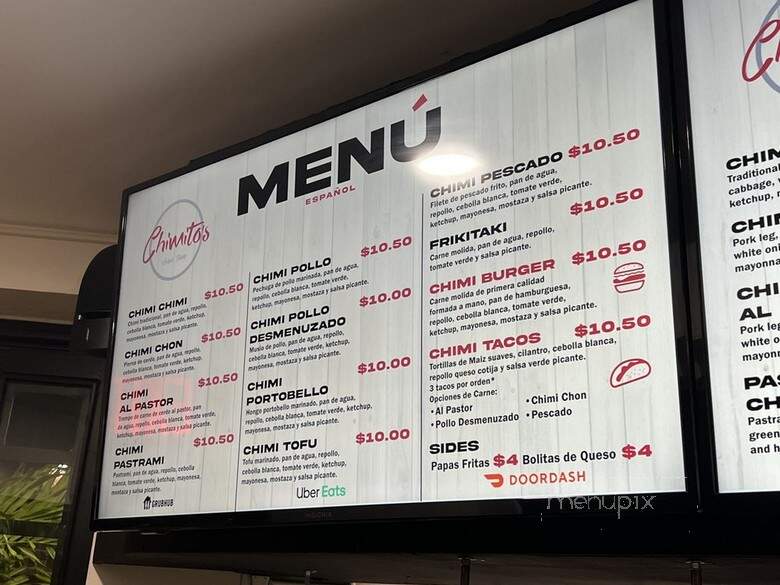 Chimito's - Corona, NY menu_pic