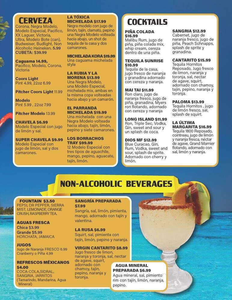 El Parranda Sport Bar & Grill - Stockton, CA menu_pic