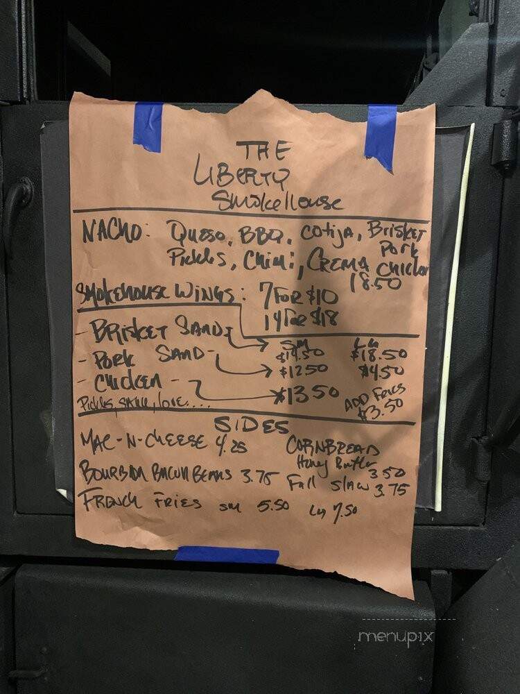 The Liberty Smokehouse - Tampa, FL menu_pic