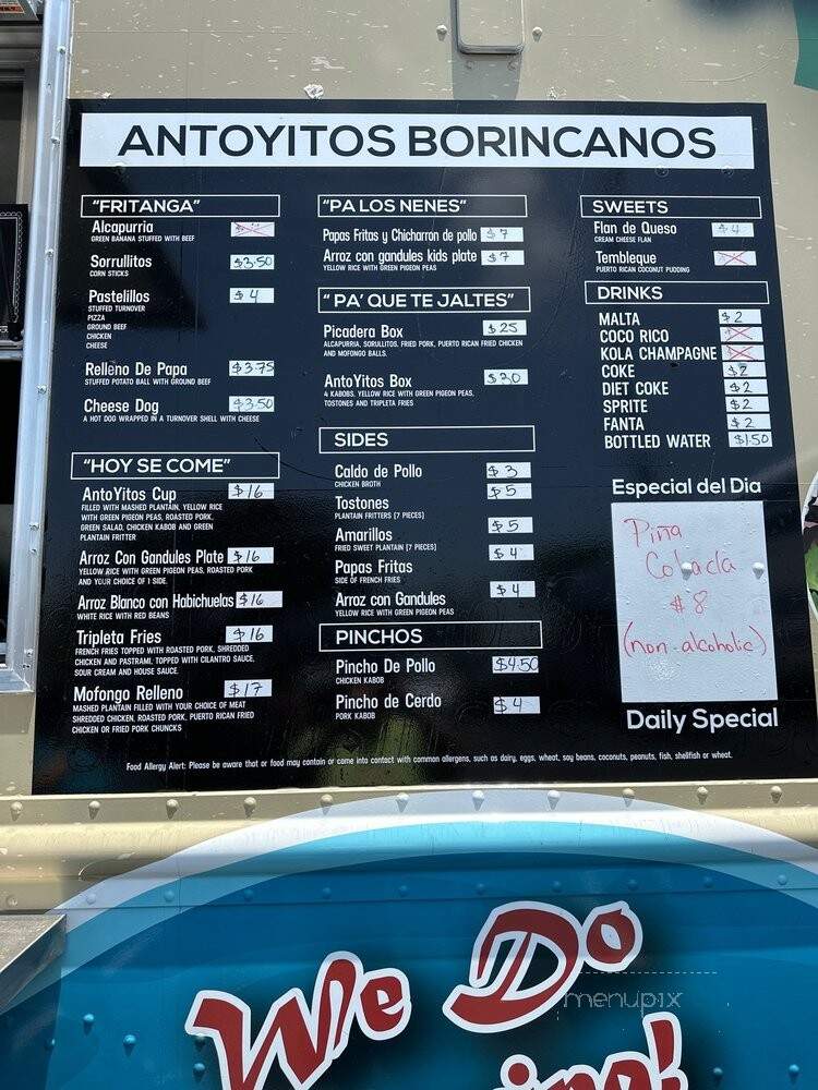AntoYitos Borincanos - National City, CA menu_pic