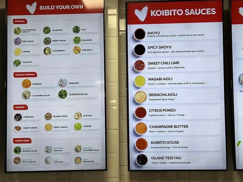 Koibito Poke - Des Peres, MO menu_pic