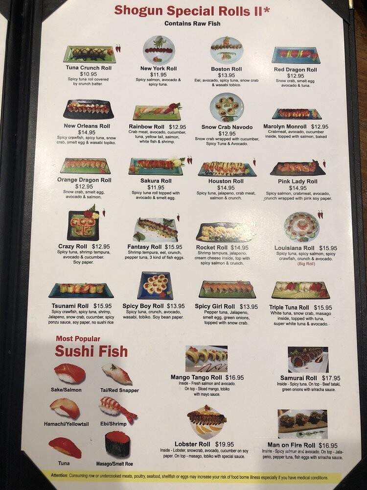 Shogun Japanese Grill & Sushi Bar - Montgomery, TX