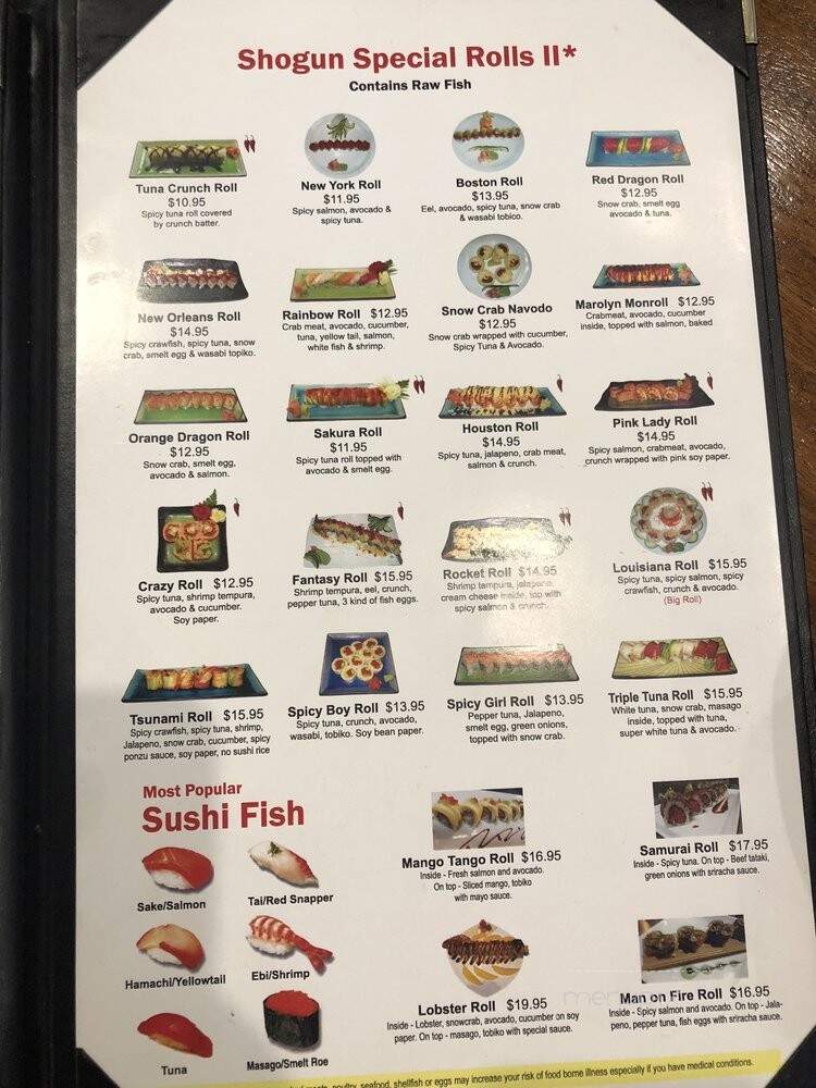 Shogun Japanese Grill & Sushi Bar - Montgomery, TX