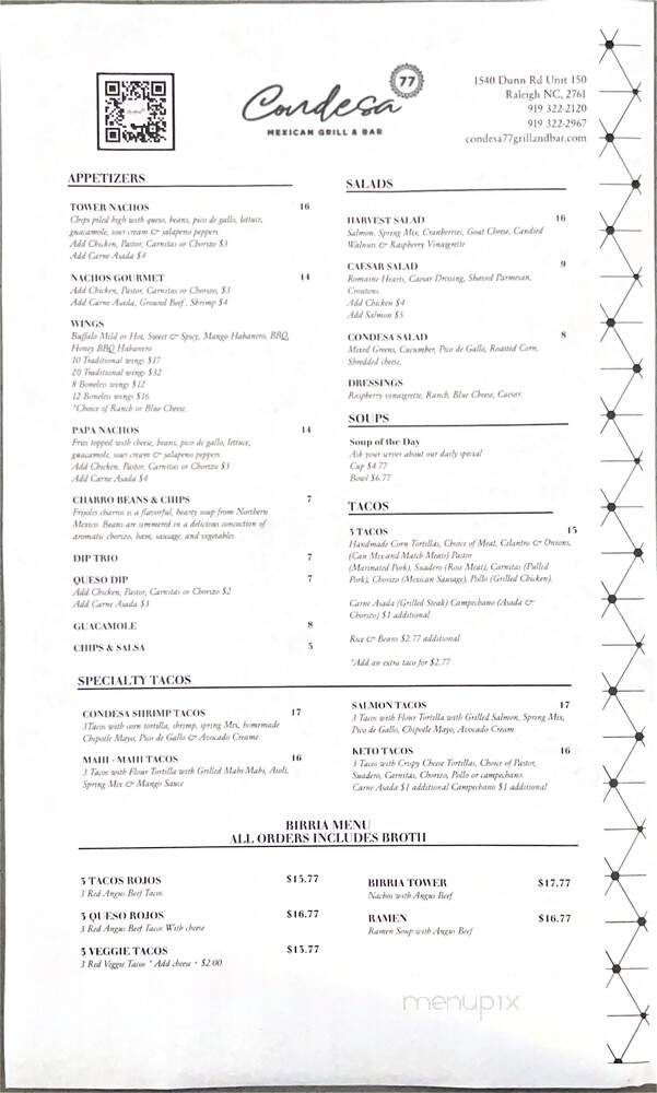 Condesa 77 Mexican Grill & Bar - Raleigh, NC