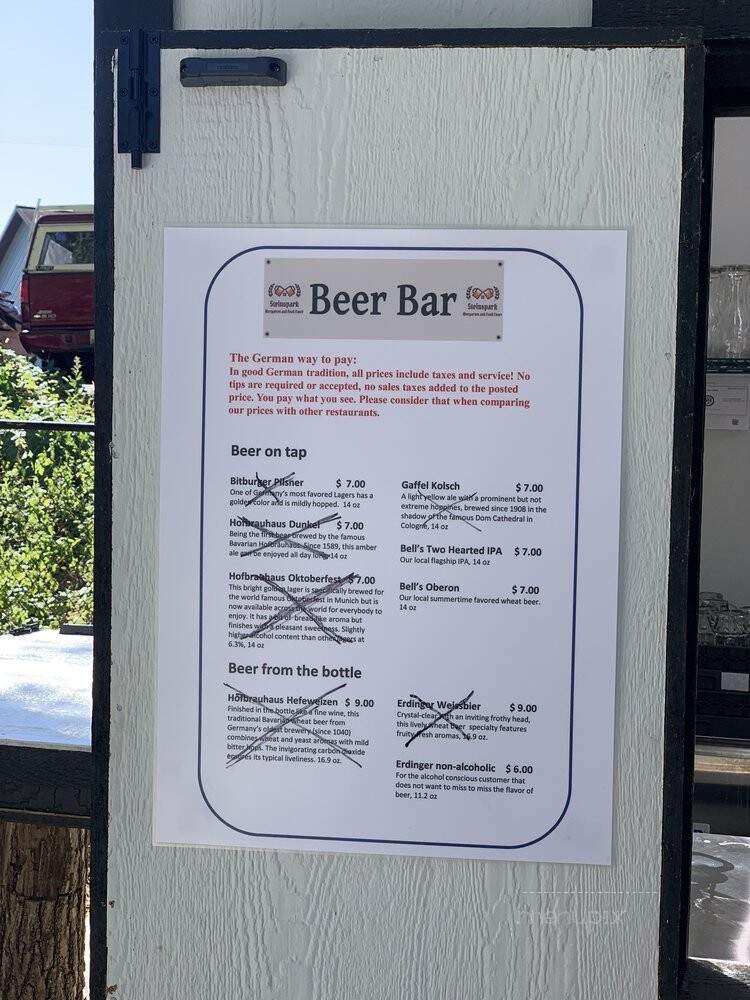 Steinspark Biergarten & Food Court - Portage, MI menu_pic