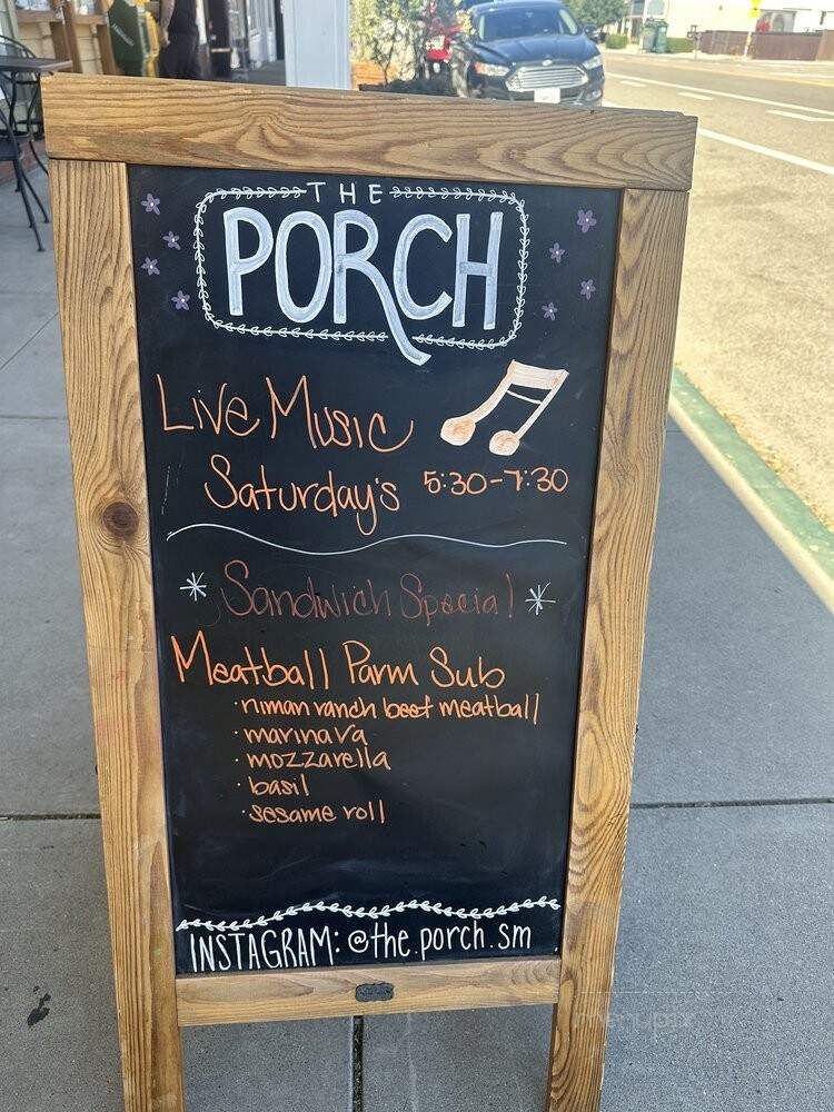 The Porch Eatery - Santa Margarita, CA menu_pic