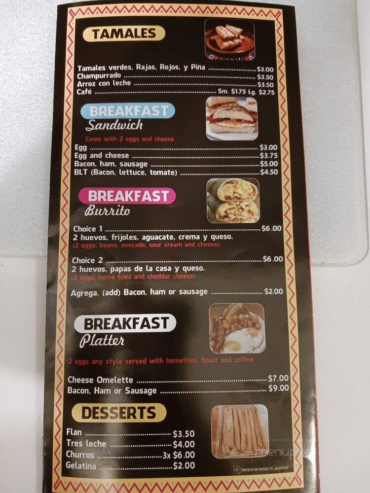 Taqueria La Poblanita - Jersey City, NJ menu_pic