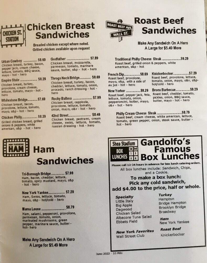 Gandolfo's Deli - Meridian, ID menu_pic