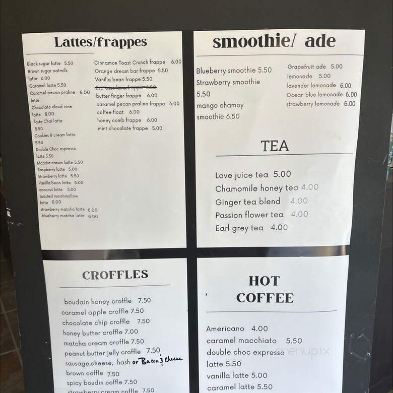 Taylor's Coffee Bar - Spring, TX menu_pic