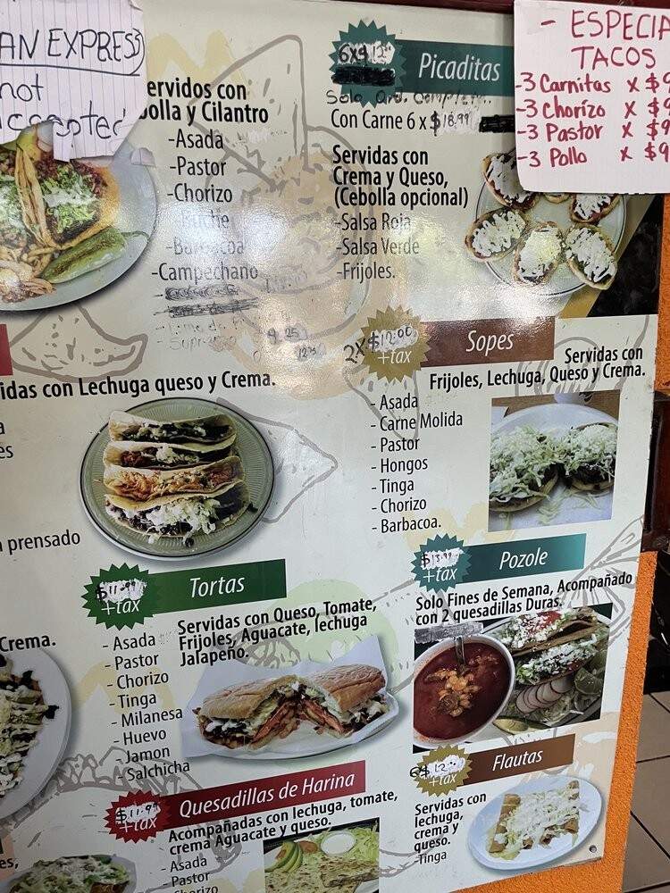 El Taco Acorazado - indianapolis, IN menu_pic