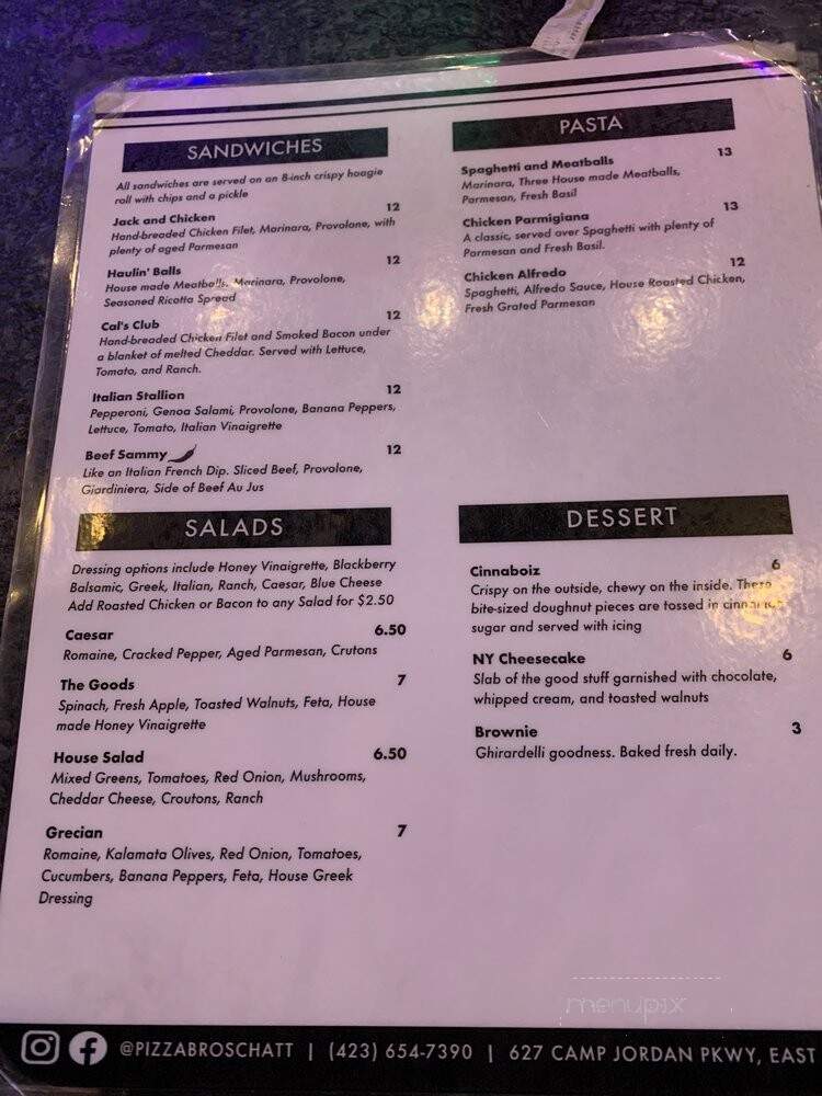 Pizza Bros - East Ridge, TN menu_pic