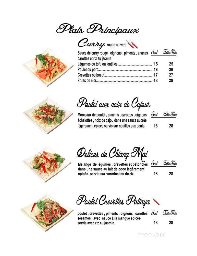 Mel Thai - Trois-Rivieres, QC menu_pic