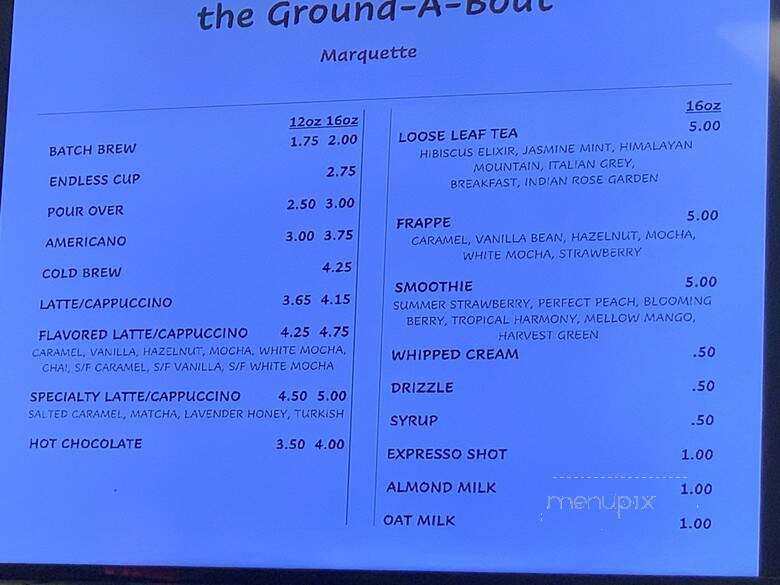 The Ground A Bout - Cape Girardeau, MO menu_pic