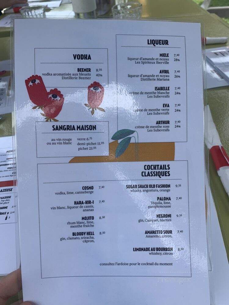 La Chasse Pinte - L'Anse-Saint-Jean, QC menu_pic