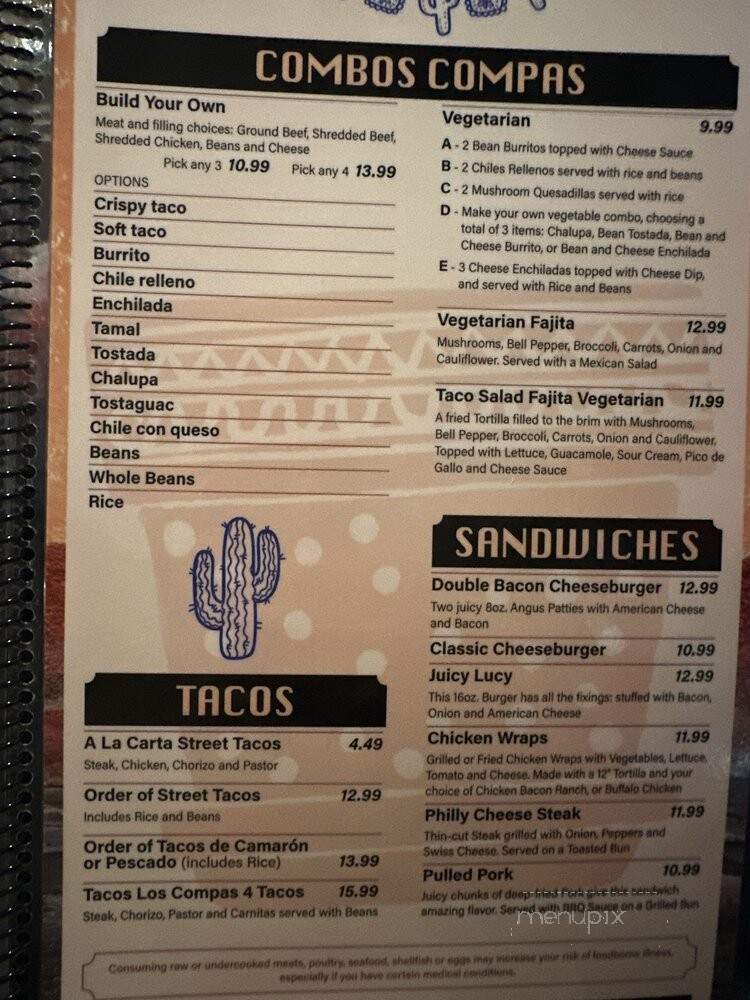 Los Compas - Blue Springs, MO menu_pic