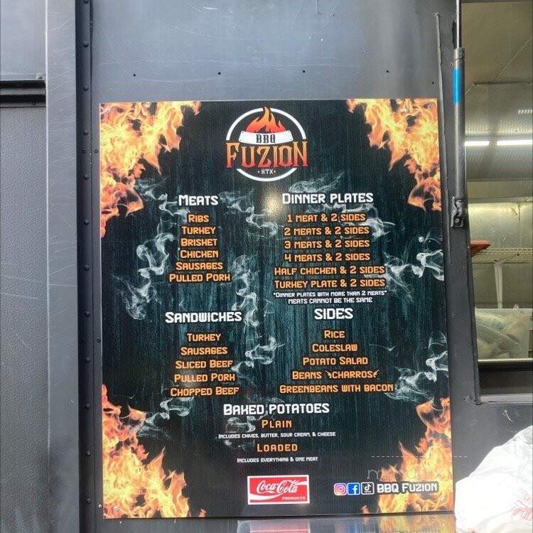 BBQ Fuzion - Houston, TX menu_pic