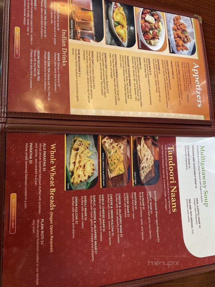 Yak & Yeti - La Junta, CO menu_pic