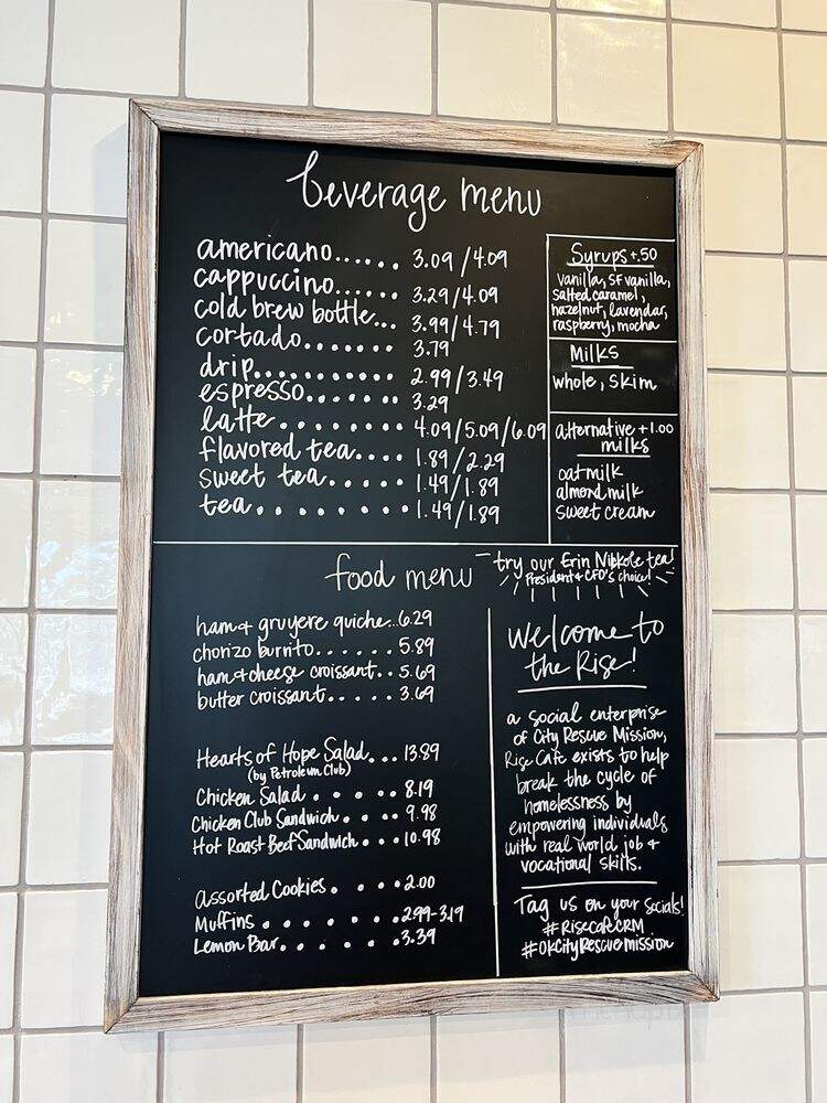 Rise Cafe - Oklahoma City, OK menu_pic