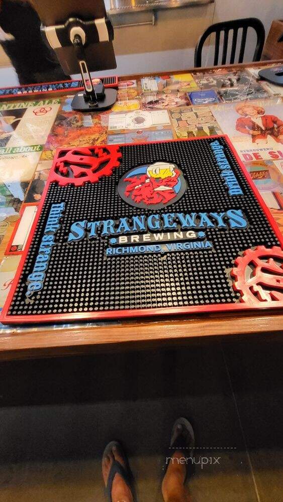 Strangeways Brewing - Williamsburg, VA menu_pic