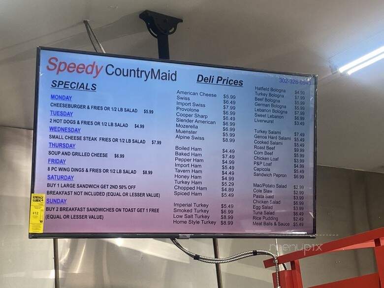 Country Maid - New Castle, DE menu_pic