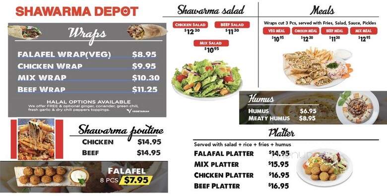 Pizza Depot & Shawarma Depot - Calgary, AB menu_pic