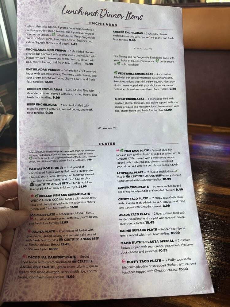 Las Palapas - Austin, TX menu_pic