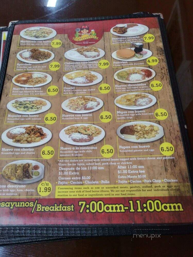 La Esperanza - Houston, TX menu_pic