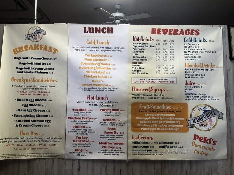 Wrap and Roll - New Castle, CO menu_pic