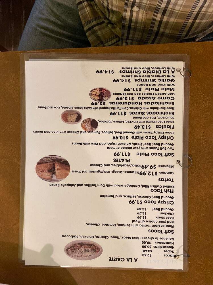 Don Chiquito's Mexican Restaurant - Denton, TX menu_pic