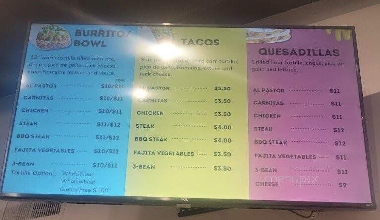 Lunita Mexican Restaurant - Quincy, MA menu_pic