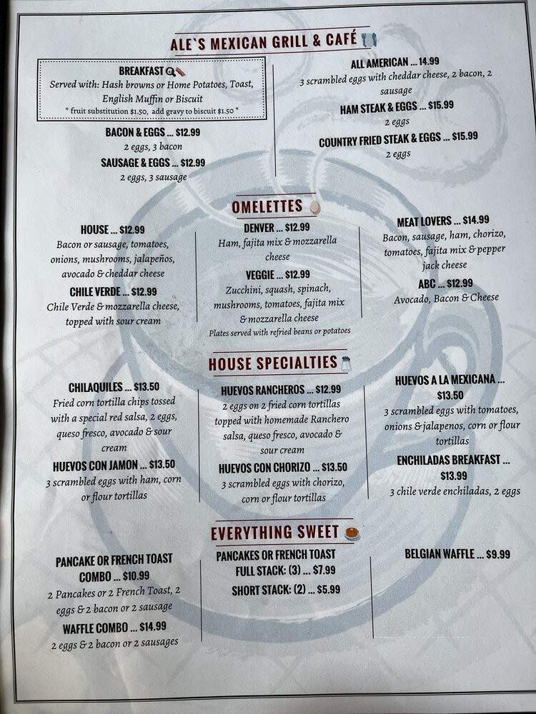 Ale's Mexican Grill & Cafe - Atascadero, CA menu_pic