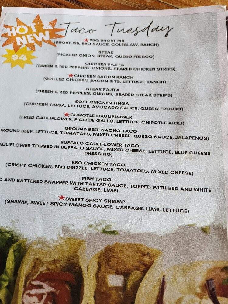 Bar Baja Tequila & Taqueria - Rocky Hill, CT menu_pic