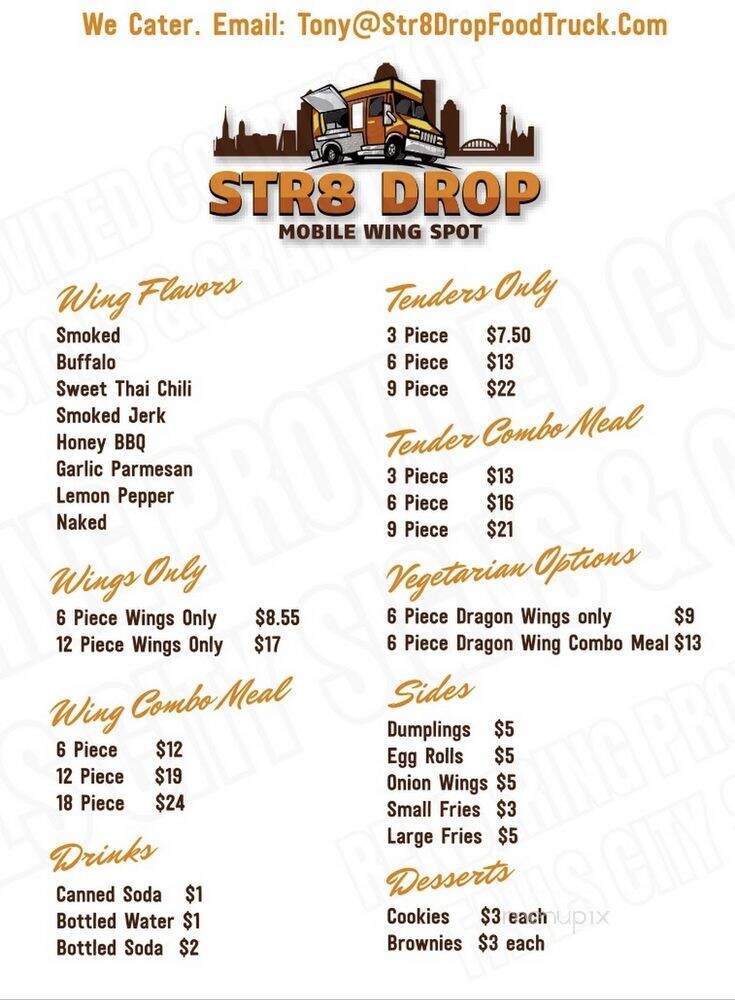 Str8 Drop - Louisville, KY menu_pic