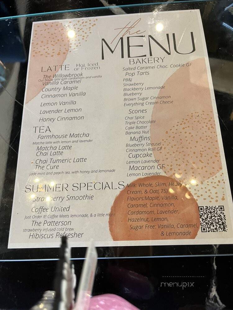Willowbrook Grounds - Landis, NC menu_pic