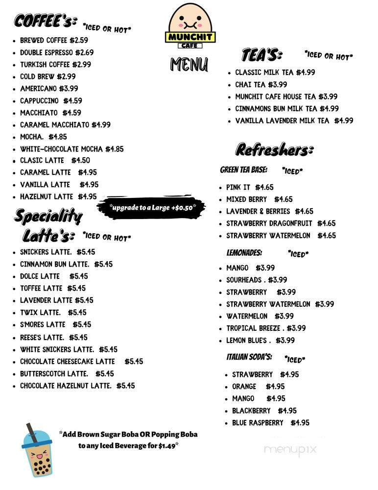 MunchIT Cafe - Raleigh, NC menu_pic