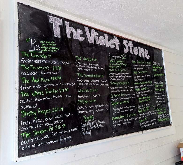 The Violet Stone - St. Petersburg, FL menu_pic
