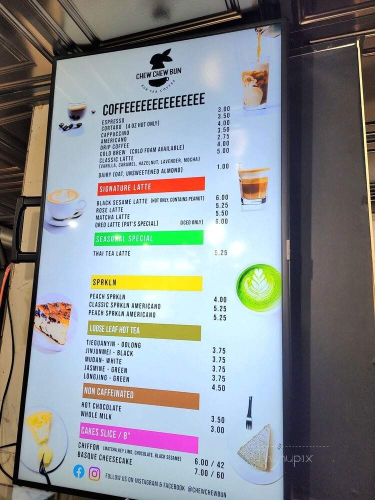 Chew Chew Bun - State College, PA menu_pic