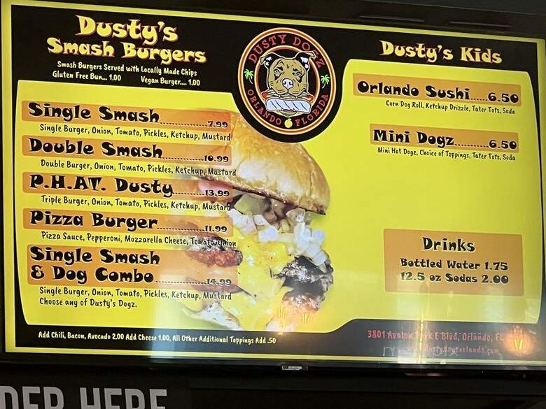 Dusty Dog'z - Alafaya, FL menu_pic