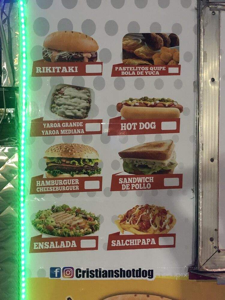 Cristian's Hotdog - Baltimore, MD menu_pic