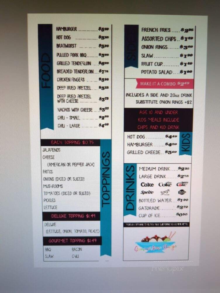 Summertime Scoops - Fairland, IN menu_pic