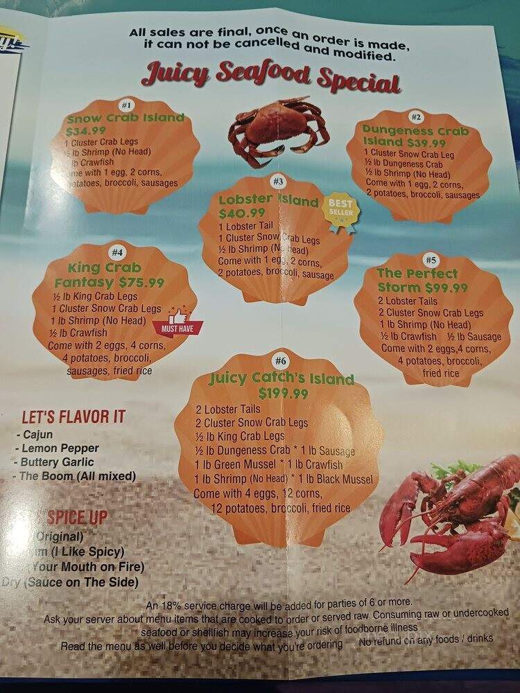 Juicy Seafood and Wings - Cleveland, OH menu_pic
