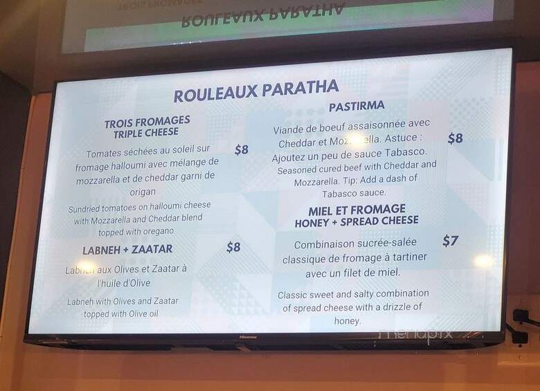 Plentea Tea Bar - Montreal, QC menu_pic