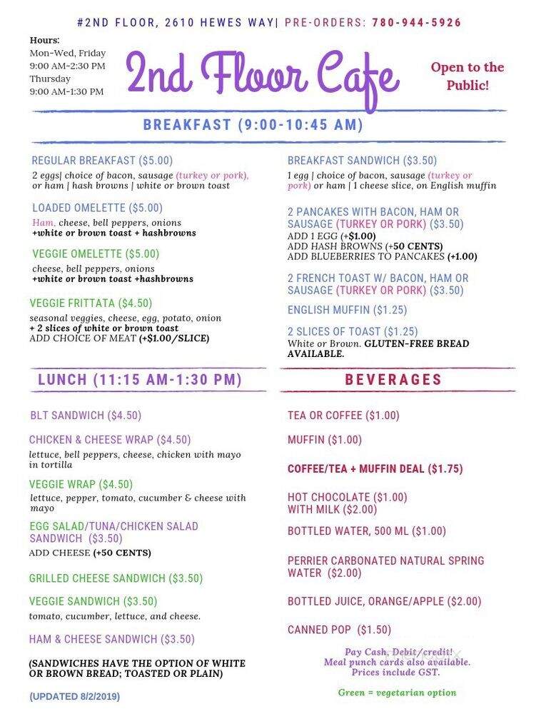 2nd Floor Cafe - Edmonton, AB