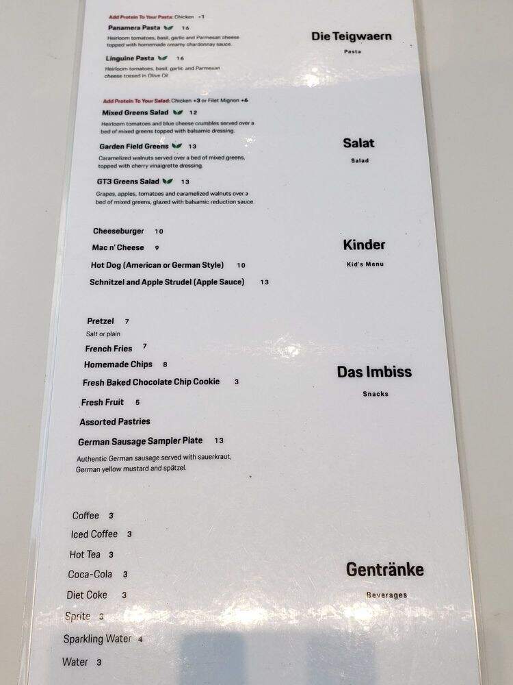 Boxenstopp Restaurant - Santa Clarita, CA menu_pic